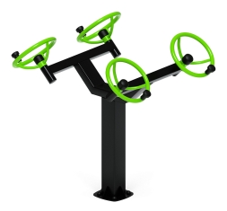 Рули (положение сидя) зеленый - Уличный тренажер - СТ 102-12, фото 5