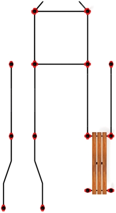 Воркаут ЛОВ 108 красный ВТ 102.13-01, фото 5