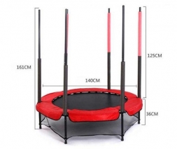 Батут с защитной сеткой Diamond Fitness 4,5 ft (диаметр 140 см), фото 4