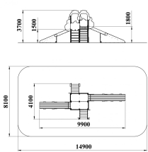 ДИО 5.151 Горка зимняя Н=1500,1800 мм