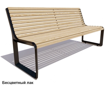 Скамейка чугунная Милан, Сосна 1,2 м, фото 1