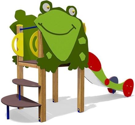 Горка Лягушка 08309 H=1000 для детской площадки, фото 1