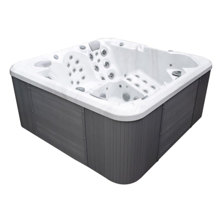 Гидромассажный бассейн IQUE Dreamline-II 2200-II-DD-BPM (WiFi+MICROSILK) (220х220х96 см), Brushedwalnut, фото 2