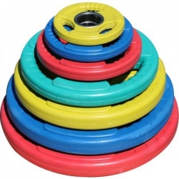 Диск обрезиненный ZSO цветной &quot;3 HANDLE&quot; D-51, 20 кг, фото 2