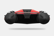 GLADIATOR B 370 LIGHT B Красно-черный моторная лодка ПВХ Фанерный пайол