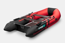 GLADIATOR B 370 LIGHT B Красно-черный моторная лодка ПВХ Фанерный пайол