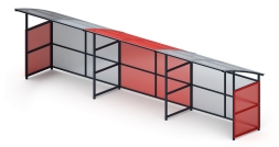 Навес для колясок (3 секции) МФ 743.01-02, фото 2 Навес для колясок (3 секции) МФ 743.01-02, фото 2