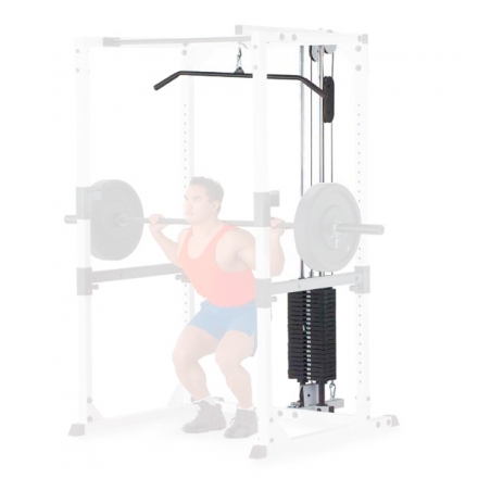 Верхняя тяга с весовым стеком 95 кг для силовой рамы Body-Solid GPR82, фото 1