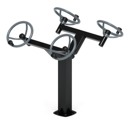 Рули (положение сидя) серый - Уличный тренажер - СТ 102-13, фото 3