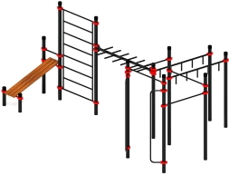 Воркаут ЛОВ 89 красный ВТ 101.14-01, фото 1