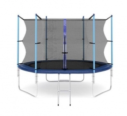 Батут с защитной сеткой (лестница в комплекте) Diamond Fitness Internal 10ft (305 см), фото 1