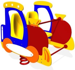 Качалка на пружине Поезд КЧ034 для детской площадки