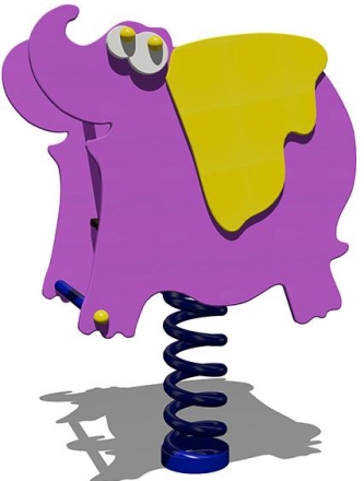 Качалка на пружине Слоненок 04208 для детской площадки, фото 1