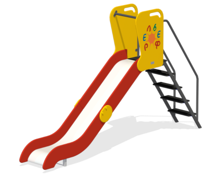 Детская горка Средняя ГР-02 H=1250 для игровой площадки, фото 1