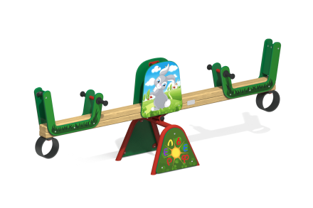 Качели-балансир Зайка КБ-30.2 для игровой площадки, фото 1
