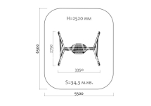 Качели-гнездо День-ночь 04806 для детской площадки