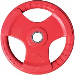 Диск обрезиненный ZSO цветной &quot;3 HANDLE&quot; D-51, 25 кг, фото 1