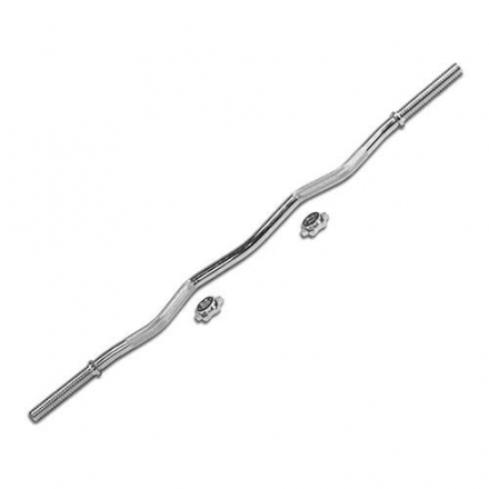 Гриф с гайками хромированный (d 26 мм.) W-образный 120 см﻿, фото 1