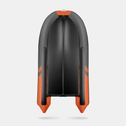 GLADIATOR B 370 LIGHT B Оранжево-темносерый моторная лодка ПВХ Фанерный пайол, фото 3