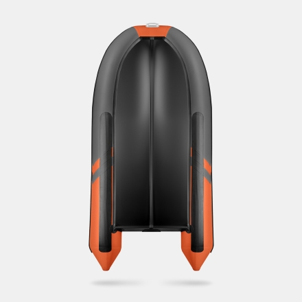GLADIATOR B 370 LIGHT B Оранжево-темносерый моторная лодка ПВХ Фанерный пайол, фото 3
