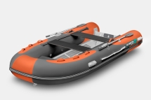 Gladiator RIB 420 AL Оранжево-темносерый моторная лодка ПВХ Жесткое дно (морской алюминий), киль