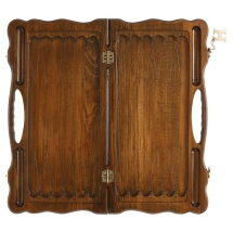 Нарды резные &quot;Корона&quot; с ручкой, Haleyan