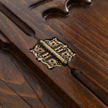 Нарды резные &quot;Корона&quot; с ручкой, Haleyan