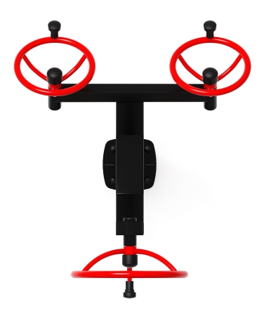 Рули (положение стоя) красный - Уличный тренажер - СТ 103-11, фото 5