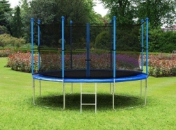 Батут с защитной сеткой (лестница в комплекте) Diamond Fitness Internal 12ft (366 см), фото 3