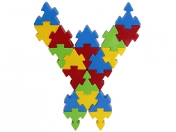 Конструктор из 128 деталей Pilsan Funny Blocks (03-236), фото 5