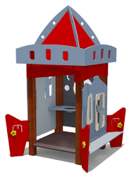 Игровой домик ВСТ 4101 для детской площадки, фото 2