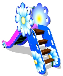 Детская горка Ромашка Г036 H=950 для игровых площадок, фото 2