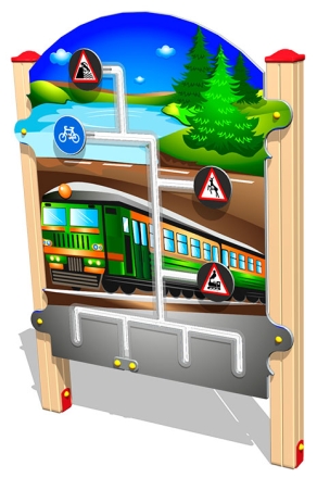 Развивающий элемент Дорожные знаки РЭ020 для детской площадки, фото 1