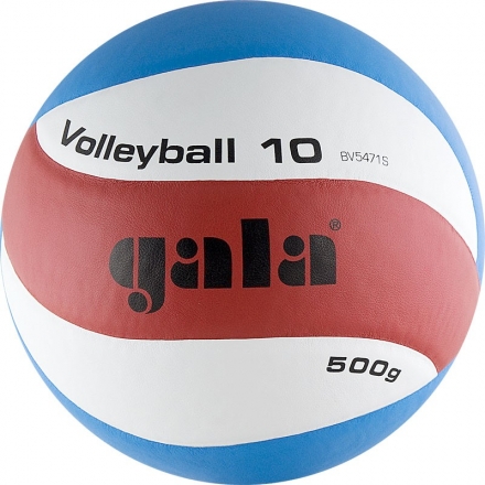 Мяч вол. &quot;GALA Training Heavy 10 &quot; арт. BV5471S, р.5, вес 500 г,синт.кожа.ПУ,клееный,бут.кам,бел-син, фото 1