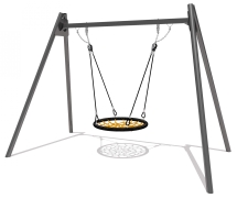 Качели Гнездо 04057 с подвесом металлические для детской площадки