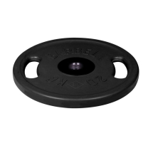 Диск олимпийский с ручками Barbell d 51 мм чёрный 20 кг Диск олимпийский с ручками Barbell d 51 мм чёрный 20 кг