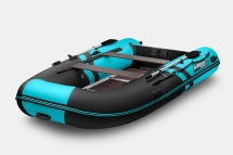 GLADIATOR B 370 LIGHT B Черно-бирюзовый моторная лодка ПВХ Фанерный пайол