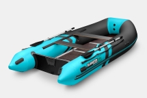 GLADIATOR B 370 LIGHT B Черно-бирюзовый моторная лодка ПВХ Фанерный пайол