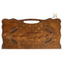 Нарды резные &quot;Звезда&quot; с ручкой, Haleyan