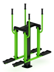 Двойные лыжи (зеленый) - Уличный тренажер - СТ 009-12.И1, фото 4