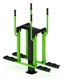 Двойные лыжи (зеленый) - Уличный тренажер - СТ 009-12.И1, фото 1