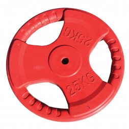 Диск обрезиненный ZSO цветной 3 HANDLE D-26, 25 кг