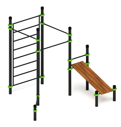 Воркаут 108 зеленый ВТ 12.17-02, фото 2