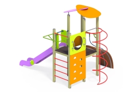 ДИК 1.230 Детский игровой комплекс с горкой H=1500 мм, фото 4