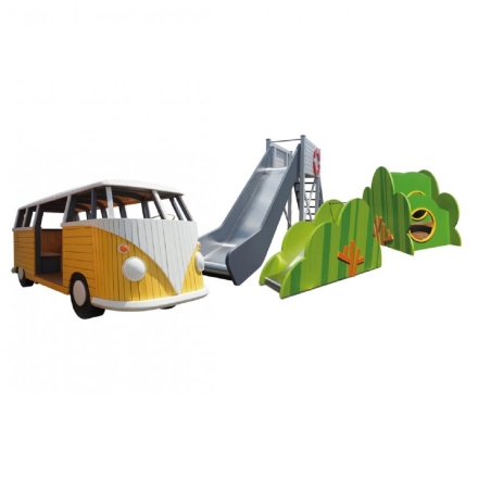 Детская игровая площадка Кемпинг Две горки, фото 1