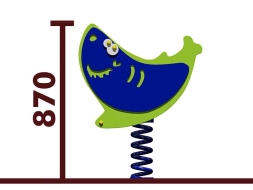 Качалка на пружине Акула 04206 для детской площадки, фото 2