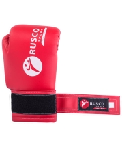 Перчатки боксерские Rusco 8oz, к/з, красные