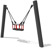 Качели 040321 с подвесом металлические для детской площадки