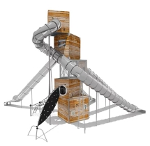 Игровой комплекс Эко Кубус VST 4500 для детской площадки Игровой комплекс Эко Кубус VST 4500 для детской площадки