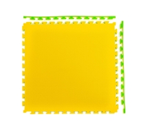 Будо-мат, 100 x 100 см, 20 мм, цвет жёлто-зелёный